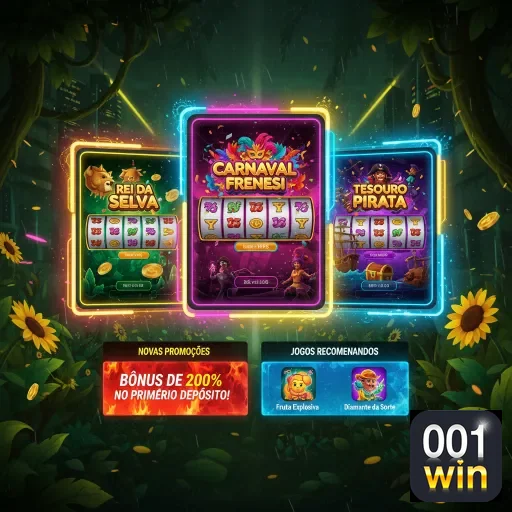 Ilustração de Acesse o aplicativo 001win e conquiste bônus exclusivos