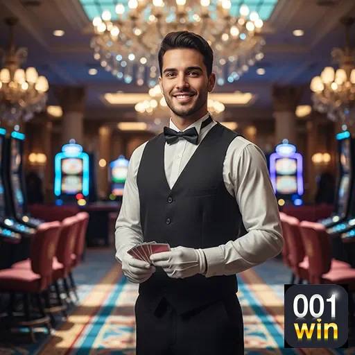 Ilustração de Explore o Cassino Online 001win: Slots e Serviços VIP