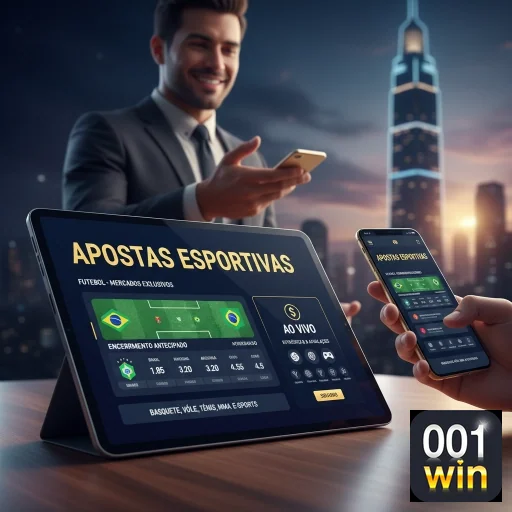 Ilustração de Explore o Cassino Online 001win: Slots e Serviços VIP